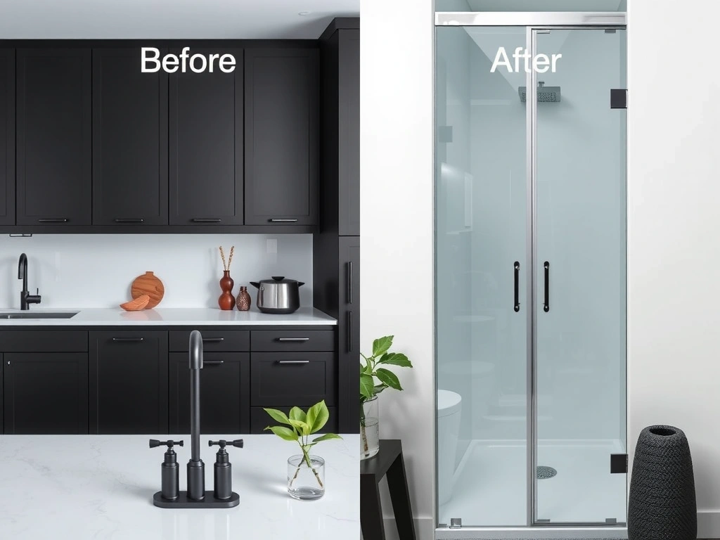 Matte black fixtures cleaning