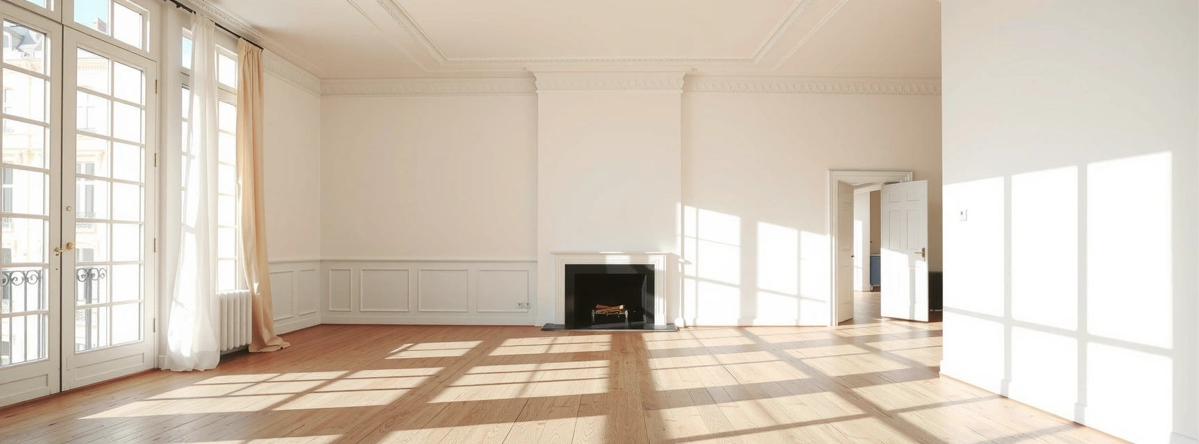 Serene, clean space after handover