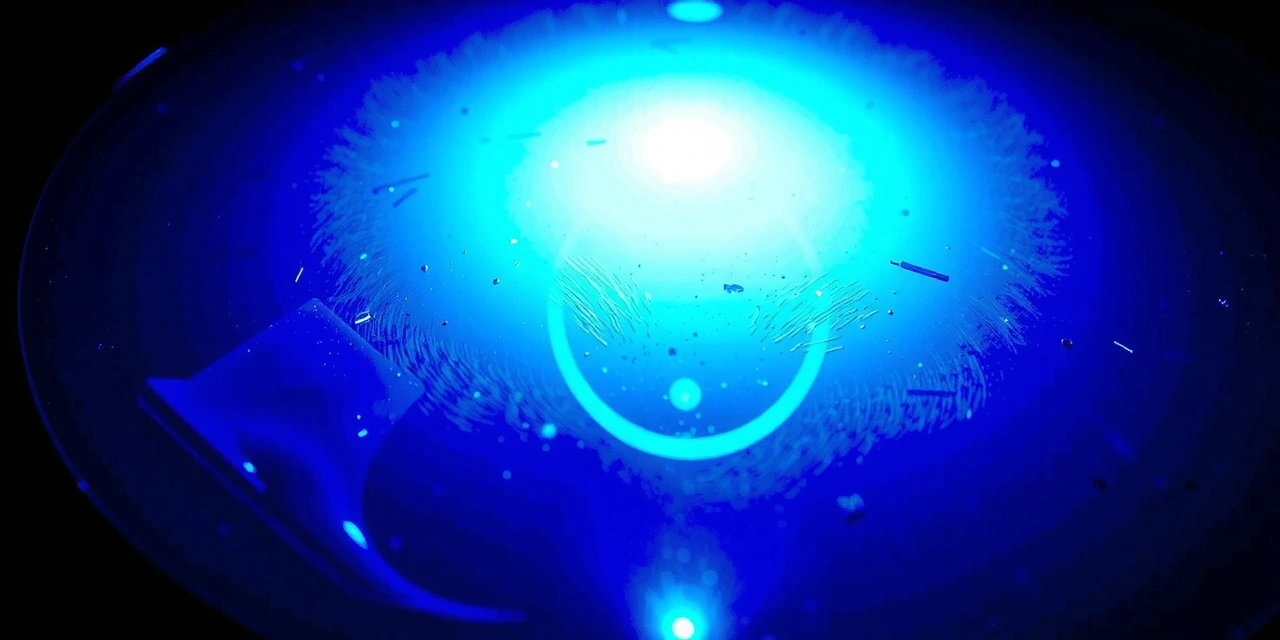 UV light revealing unseen residue